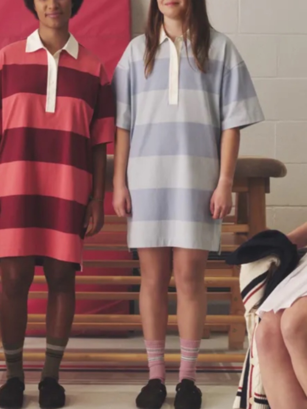 JW Anderson x Uniqlo Striped Polo Short Sleeve Dress Size L